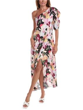 Crosby by Mollie Burch One Shoulder Floral Maxi Dress XXL Resort Vacation